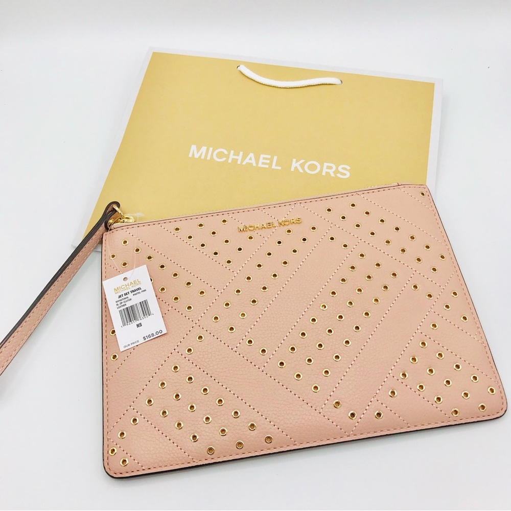 MICHAEL KORS Wristlet Organizer Storage MK Case NWT